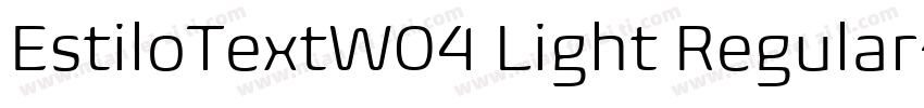 EstiloTextW04 Light Regular字体转换